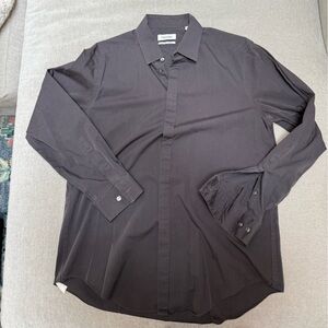 Calvin Klein Charcoal Slim Fit Shirt